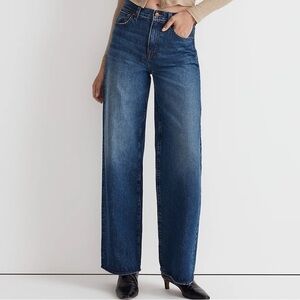 Nwot Madewell super wide leg jeans Halleran wash